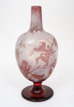 Emile Gallé - Vaas - Belangrijke Magnolias Art Nouveau, Antiek en Kunst
