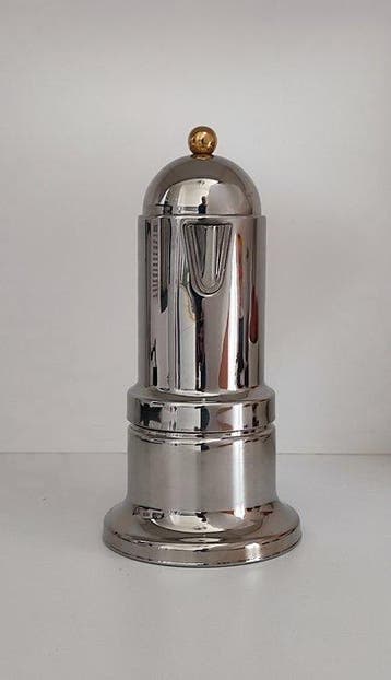Vev Viganò - Koffiepot - Kontessa 6 tazze - Staal, Verguld