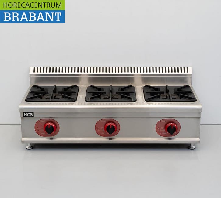 HCB 3 Pits fornuis Opzet model PROPAAN gas 21,9 kW 104 cm, Zakelijke goederen, Horeca | Keukenapparatuur, Ophalen of Verzenden