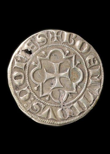 Médiéval, époque des Croisés Argent Pièce frappée de