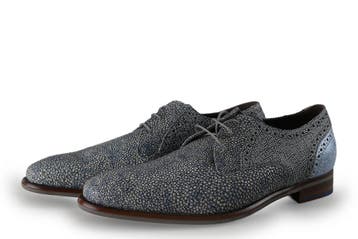 Floris van Bommel Veterschoenen in maat 40½ Blauw, Verzenden, Veterschoenen