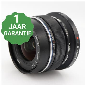 10% korting | Olympus MFT 12mm F/2 ED M.Zuiko Digital |, Verzenden, Zo goed als nieuw