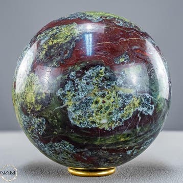 Zeldzame natuurlijke drakenbloedjaspis Sphere- 4072.61 g