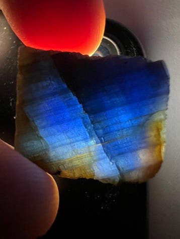 Natuurlijke korund Afrikaanse blauwe saffier Ruw - Hoogte: