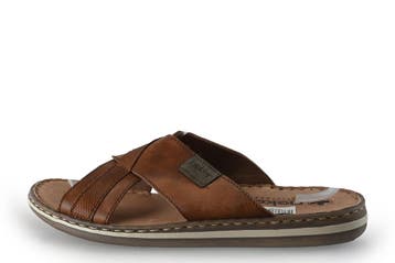 Rieker Slippers in maat 42 Bruin, Kleding | Heren, Schoenen, Slippers, Bruin, Verzenden, Zo goed als nieuw