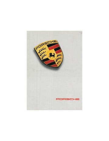 1995 PORSCHE PROGRAMMA BROCHURE DUITS, Nieuw