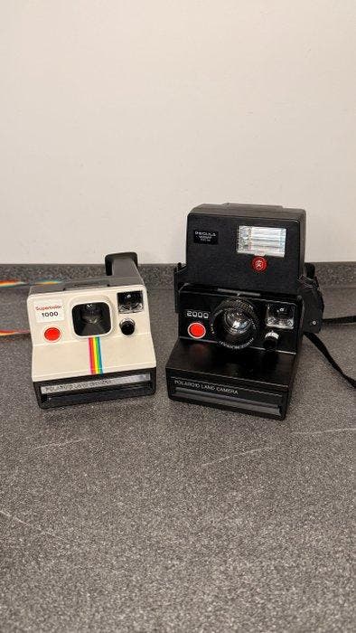 Polaroid 2x 1000 / Supercolor 1000 + Regula Variant 1070 SX, Audio, Tv en Foto, Fotocamera's Analoog