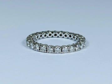 Bague déternité - 18 carats Or blanc - 1.30ct. tw. -, Bijoux, Sacs & Beauté