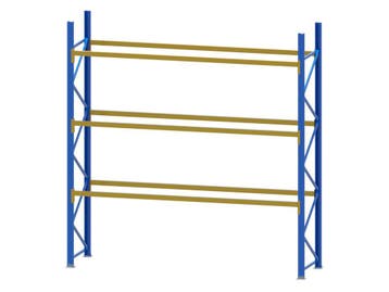 Palletstelling - 2 staanders 3850x1000mm - Tot. lengte: 3m80, Ophalen of Verzenden