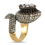 Bague - 18 carats Or jaune, Bague en or jaune 18 carats avec, Bijoux, Sacs & Beauté, Bagues