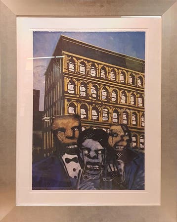 Herman Brood: Elm Street (the odd people), Ingelijst, Ophalen, Abstract