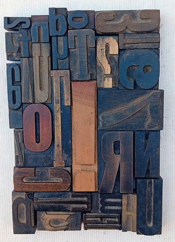 Blocs dimpression - Lot XXL de caractères typographiques