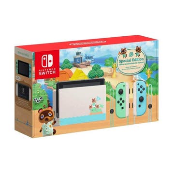 Nintendo Switch Console Set Animal Crossing New Horizons..., Games en Spelcomputers, Ophalen of Verzenden, Zo goed als nieuw