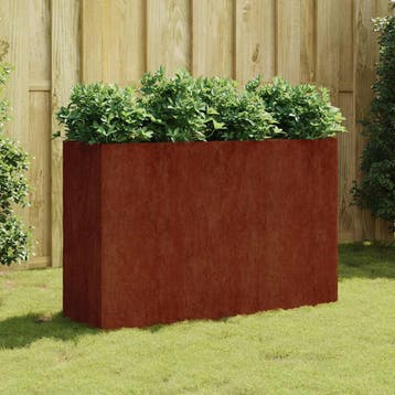 vidaXL Plantenbak verhoogd 120x40x80 cm cortenstaal, Tuin en Terras, Verzenden, Nieuw