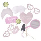 Pamper Party Photobooth Props 10st, Verzenden, Nieuw