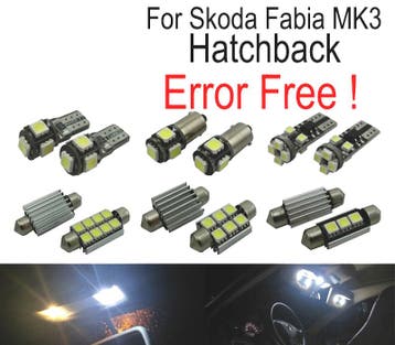 Kit 11 Ampoules Led Intérieur Pour Skoda Fabia 3 Mk3 Mk III, Verzenden