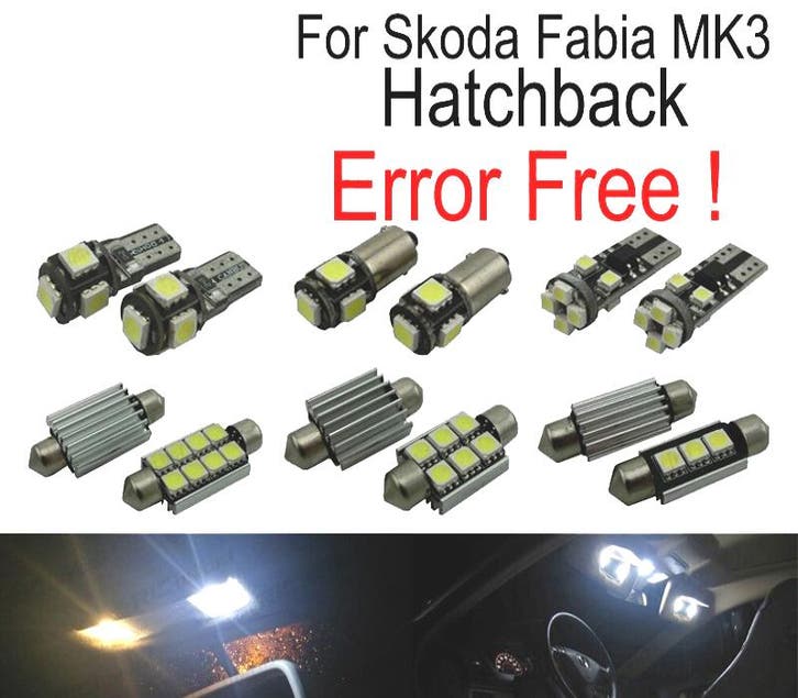 Kit 11 Ampoules Led Intérieur Pour Skoda Fabia 3 Mk3 Mk III, Autos : Pièces & Accessoires, Éclairage, Envoi