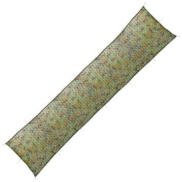 vidaXL Camouflagenet met opbergtas 1,5x8 m groen, Verzenden, Nieuw