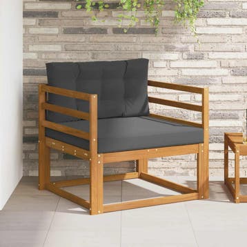 vidaXL Buiten Midden Sofa Naturel, Verzenden