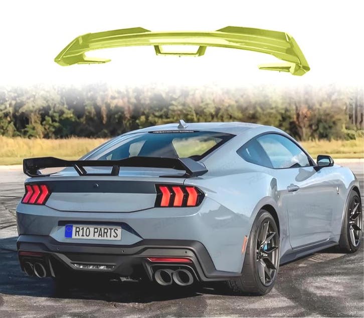 AILERON SPOILER FORD MUSTANG 24- LOOK DARK HORSE WICKER BILL, Auto-onderdelen, Carrosserie, Verzenden