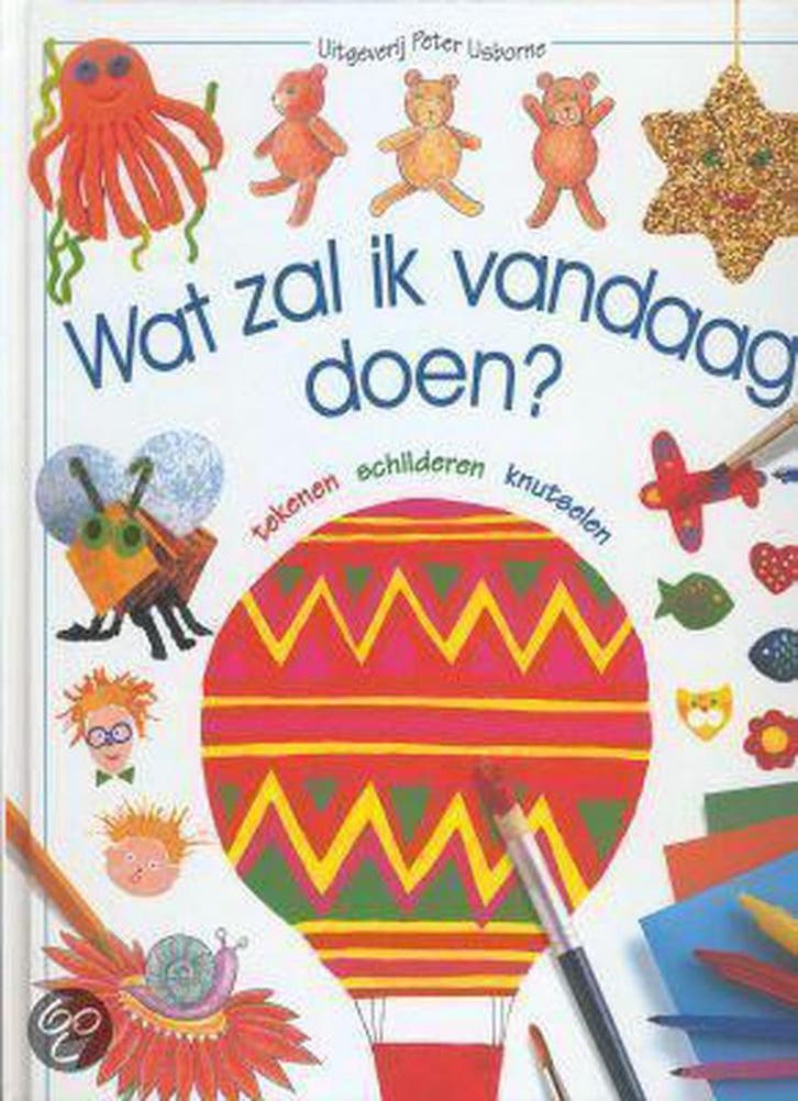 Tekenen schilderen knutselen / Wat zal ik vandaag doen?, Boeken, Kinderboeken | Kleuters, Zo goed als nieuw, Verzenden