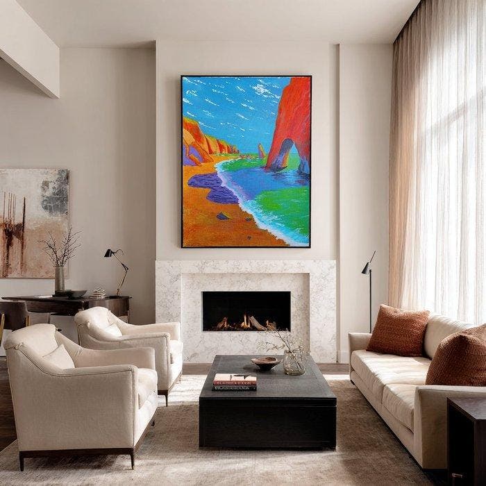 Mar Legón - Golden hour - XL, Antiek en Kunst, Kunst | Schilderijen | Modern