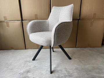 Veiling - Armstoel Omivo (set van 8) Stof - Desert, Huis en Inrichting, Stoelen, Nieuw