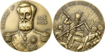 Brons medaille ohne Jahr Portugal-medaille, Verzenden