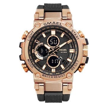 Militair Sport Horloge met Digitale Wijzerplaten voor Heren, Verzenden, Nieuw, SMAEL