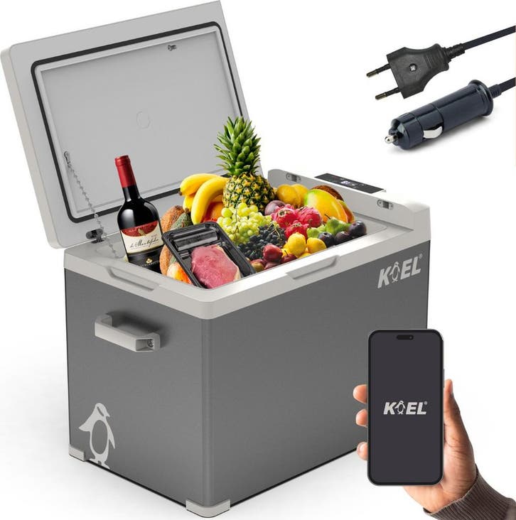 KOEL Crate 40 Compressor Koelbox Elektrisch 12 en 230 Volt, Caravanes & Camping, Glacières, Envoi