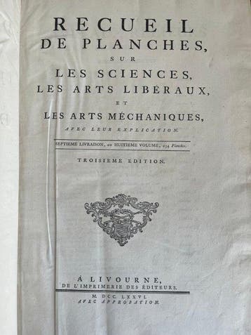 Collectif - [Encyclopedie] Recueil de planches sur les