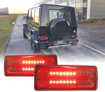 Feux Arrière Pour Mercedes Classe G W463 89-13 Rouge Fumé Fu, Verzenden