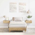 vidaXL Bedframe zonder matras 100x200 cm spaanplaat, Verzenden, Nieuw