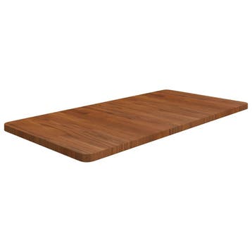 vidaXL Wastafelblad 100x50x2,5cm behandeld massief hout, Verzenden, Nieuw