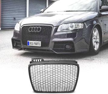 CALANDRE AUDI A4 B7 04-07 LOOK RS NOIR MATE, Verzenden, Nieuw