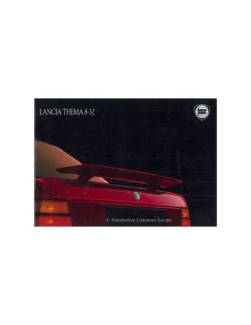 1988 LANCIA THEMA 8.32 BROCHURE ENGELS, Nieuw