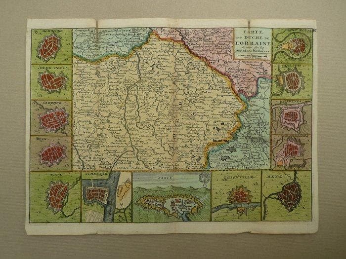Europa - Frankrijk / Lotharingen / Nancy / Metz / Trier; D., Livres, Atlas & Cartes géographiques