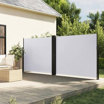 vidaXL Windscherm uittrekbaar 160x1000 cm wit, Verzenden