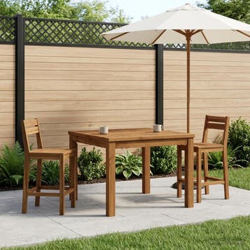 vidaXL Salontafel Naturel 60 x 60,5 x 36 cm Massief Acacia, Verzenden, Nieuw