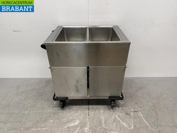 RVS Rieber Verrijdbare Bain-Marie 2 x 1/1 GN met, Zakelijke goederen, Ophalen of Verzenden, Nieuw in verpakking