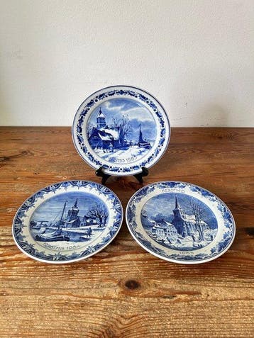 De Porceleyne Fles, Delft - Schotel (3) - Aardewerk -