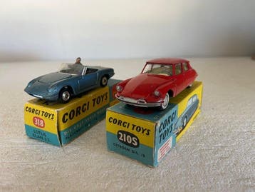 Corgi 1:43 - Modelauto (2) - Lotus Elan S2; Citroen D.S. 19, Nieuw