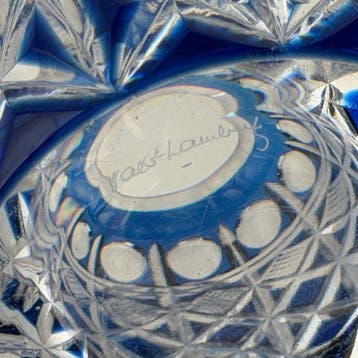 Val Saint Lambert - Vase - Aberdeen Taillé riche - Cristal -, Antiquités & Art