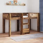 vidaXL Stapeld bed voor kids Oudhout 75 x 190 cm Bewerkt, Huis en Inrichting, Verzenden, Nieuw