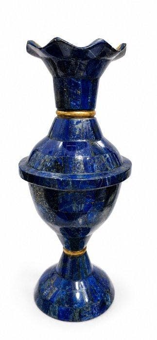 Handmade - Vaas - Lapis Lazuli - Lapis lazuli bloemvaas