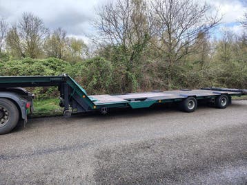 Veiling: Semi-Dieplader Van Hool 17000kg 1988
