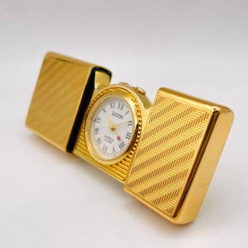 Bureauklok - Ontwerp Messing - 1990-2000 - ZIPPO Schuifbare, Verzamelen, Nieuw