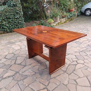 Bureau ministre - Bois, Ronce de noyer - Table à manger dans
