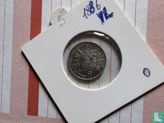 België 50 centimes 1886 (NLD), Timbres & Monnaies, Monnaies | Belgique, Envoi