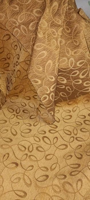 San Leucio prezioso vellutato damascato oro-rame setificato, Antiquités & Art